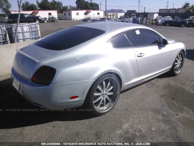 SCBCR63W45C025594 - 2005 BENTLEY CONTINENTAL GT SILVER photo 4