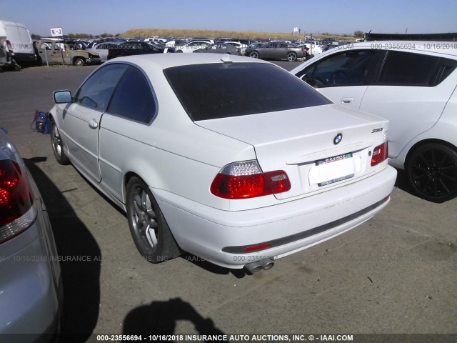 WBABD53435PL15685 - 2005 BMW 330 CI WHITE photo 3