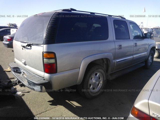 3GKFK16Z65G144014 - 2005 GMC YUKON XL K1500 GRAY photo 4