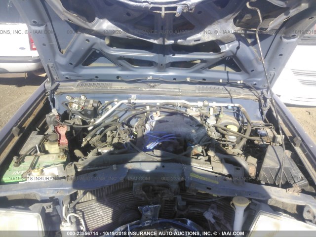 1N6ED27Y1YC344784 - 2000 NISSAN FRONTIER CREW CAB XE/CREW CAB SE BLUE photo 10