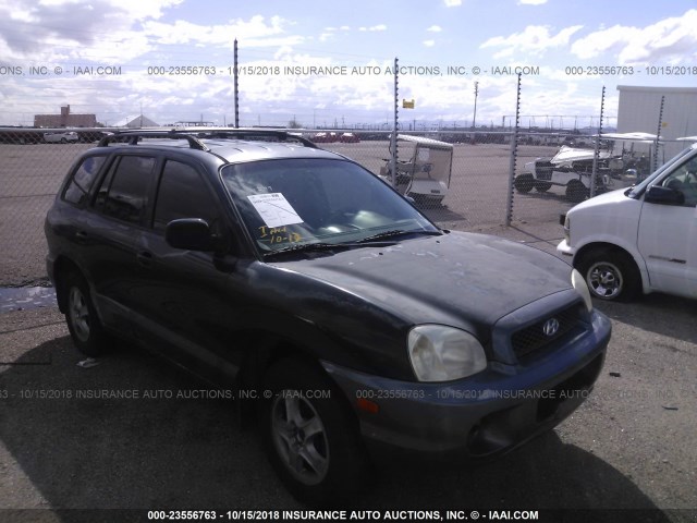 KM8SB12B82U284251 - 2002 HYUNDAI SANTA FE GL BLACK photo 1