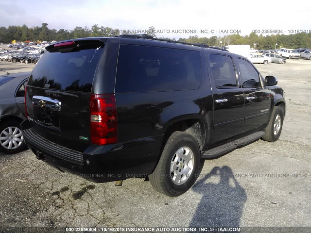 1GNSCHE08BR223867 - 2011 CHEVROLET SUBURBAN C1500  LS BLACK photo 4