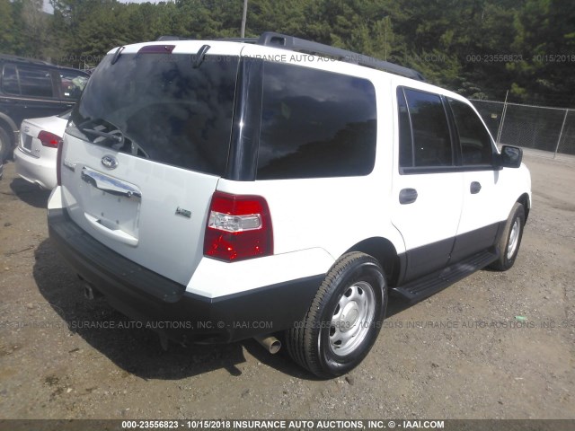 1FMJUL558AEB71322 - 2010 FORD EXPEDITION XLT WHITE photo 4