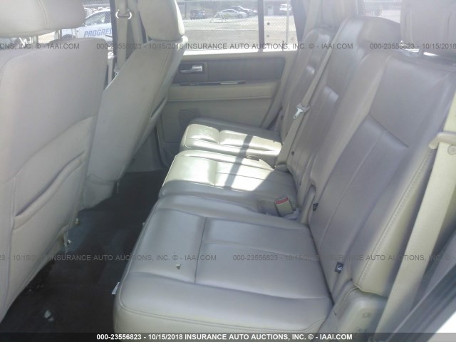 1FMJUL558AEB71322 - 2010 FORD EXPEDITION XLT WHITE photo 8