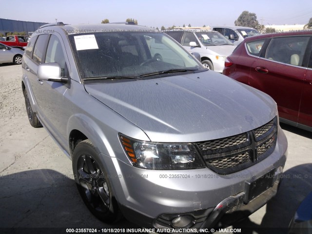 3C4PDDGG3JT430462 - 2018 DODGE JOURNEY CROSSROAD SILVER photo 1