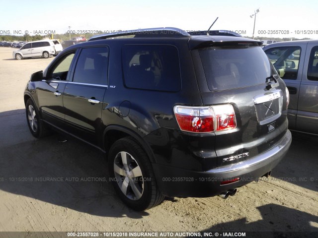 1GKER23D39J118951 - 2009 GMC ACADIA SLT-1 BLACK photo 3