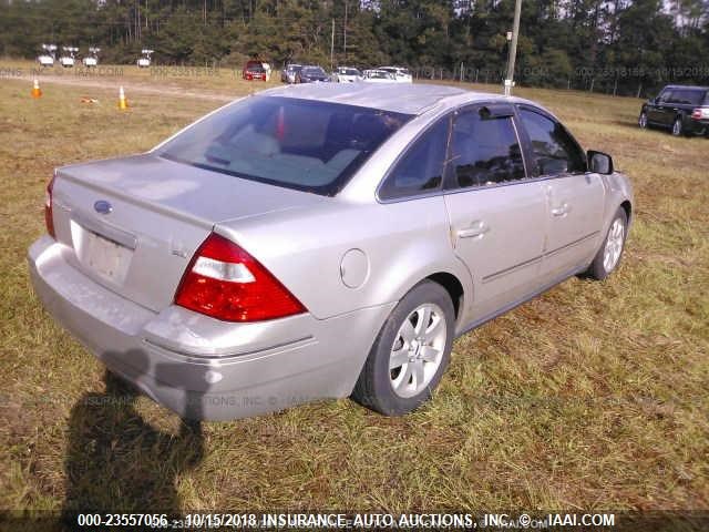 1FAFP24176G129024 - 2006 FORD FIVE HUNDRED SEL SILVER photo 4