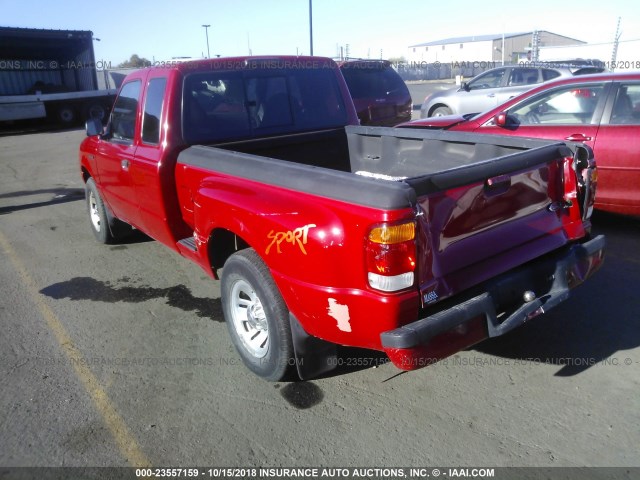 1FTYR14V6XPA91250 - 1999 FORD RANGER SUPER CAB RED photo 3