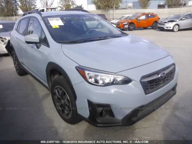 JF2GTADC0J8277719 - 2018 SUBARU CROSSTREK PREMIUM BLUE photo 1