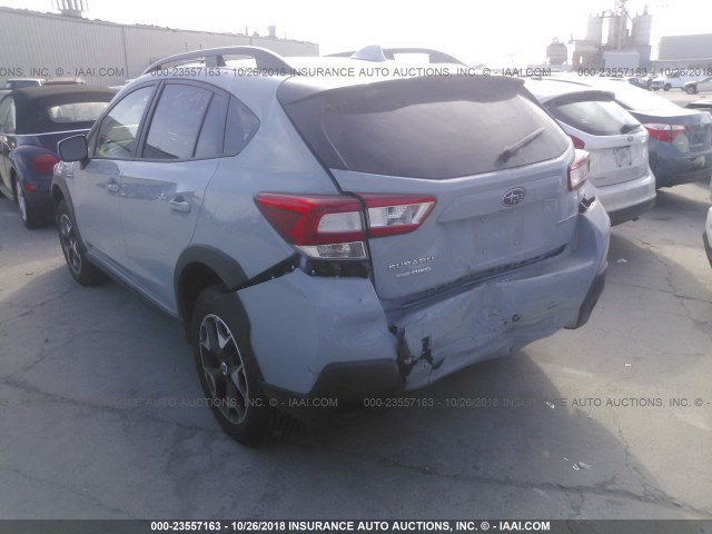 JF2GTADC0J8277719 - 2018 SUBARU CROSSTREK PREMIUM BLUE photo 3