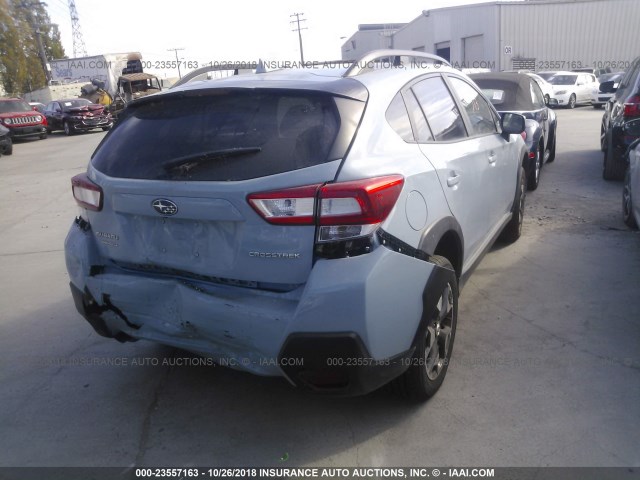 JF2GTADC0J8277719 - 2018 SUBARU CROSSTREK PREMIUM BLUE photo 4