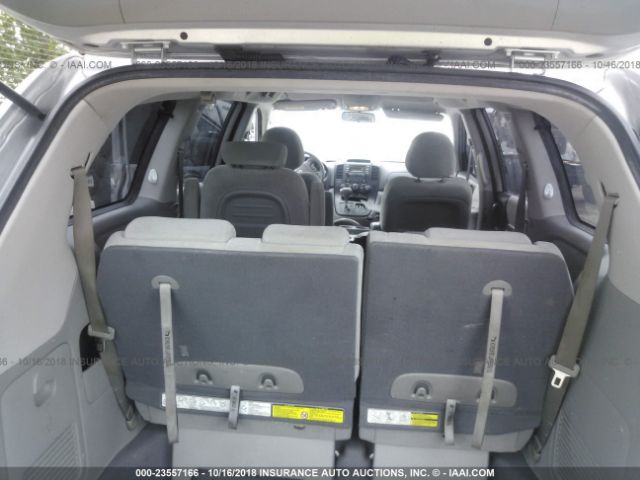 KNDMB233286214798 - 2008 KIA SEDONA EX/LX SILVER photo 8