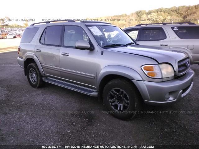 5TDZT34A43S198201 - 2003 TOYOTA SEQUOIA SR5 BEIGE photo 1