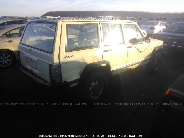 1JCMR7814JT147725 - 1988 JEEP CHEROKEE YELLOW photo 4