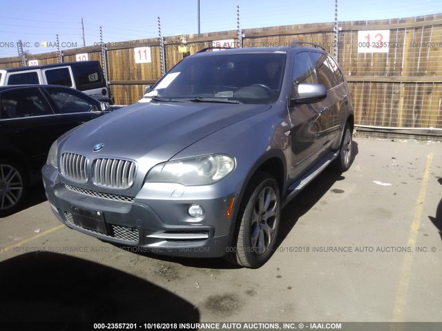 5UXFE83527LZ45914 - 2007 BMW X5 4.8I BLACK photo 2