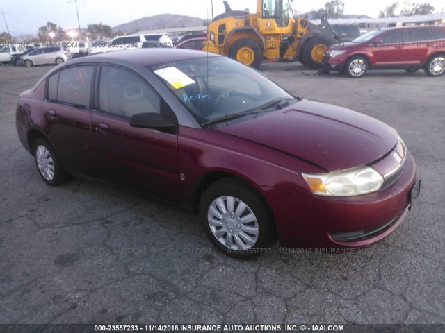 1G8AJ52F94Z116700 - 2004 SATURN ION LEVEL 2 勃艮第红 照片 1