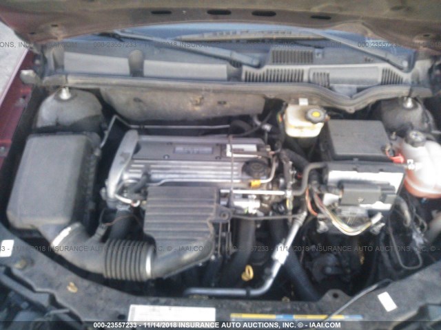 1G8AJ52F94Z116700 - 2004 SATURN ION LEVEL 2 勃艮第红 照片 10