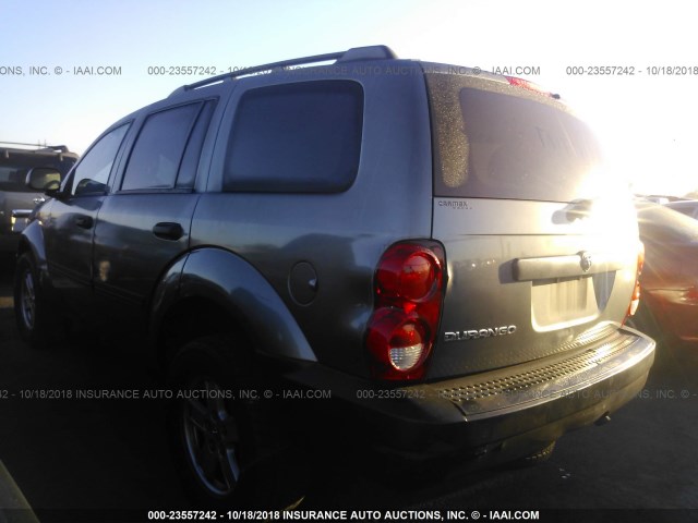 1D8HD38K88F146087 - 2008 DODGE DURANGO SXT GRAY photo 3