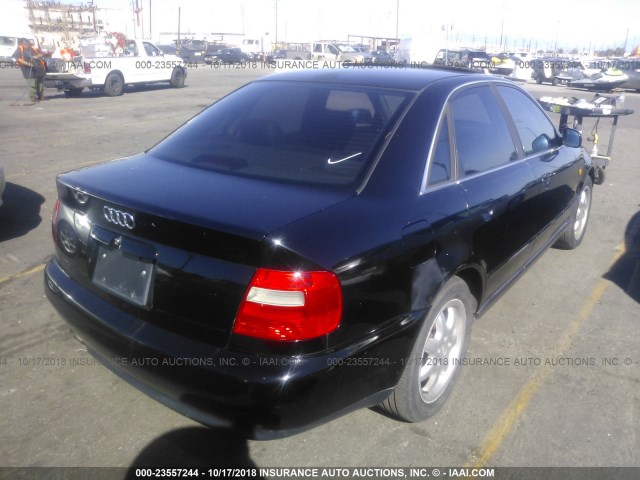 WAUED28D0WA255177 - 1998 AUDI A4 2.8 QUATTRO BLACK photo 4