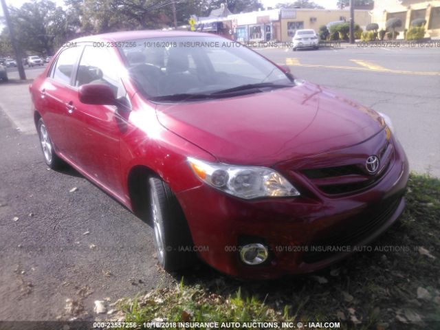 2T1BU4EE5BC630937 - 2011 TOYOTA COROLLA S/LE RED photo 1