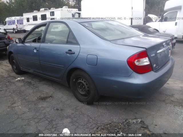 4T1BE32KX2U581752 - 2002 TOYOTA CAMRY LE/XLE/SE 蓝色 照片 3