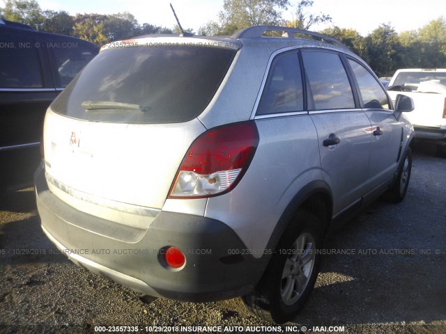 3GSCL33PX9S627538 - 2009 SATURN VUE XE SILVER photo 4