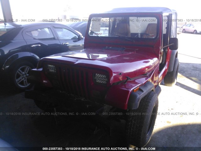 1J4FY19P3RP426255 - 1994 JEEP WRANGLER / YJ S RED photo 6