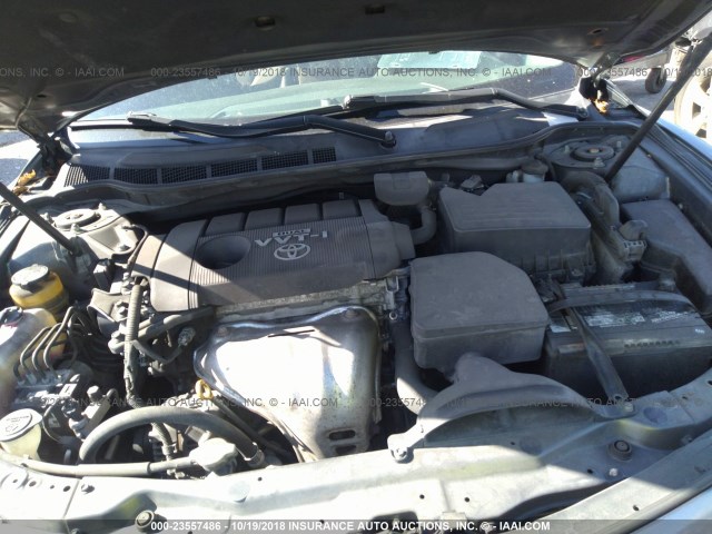4T1BF3EK5AU051079 - 2010 TOYOTA CAMRY SE/LE/XLE ნაცრისფერი ფოტო 10
