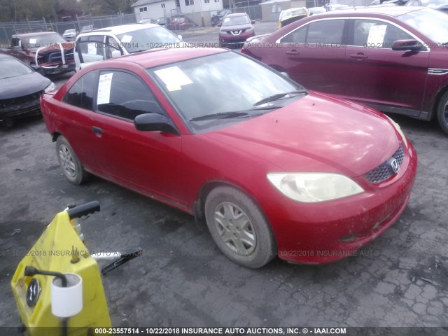 1HGEM21195L077406 - 2005 HONDA CIVIC DX VP RED photo 1