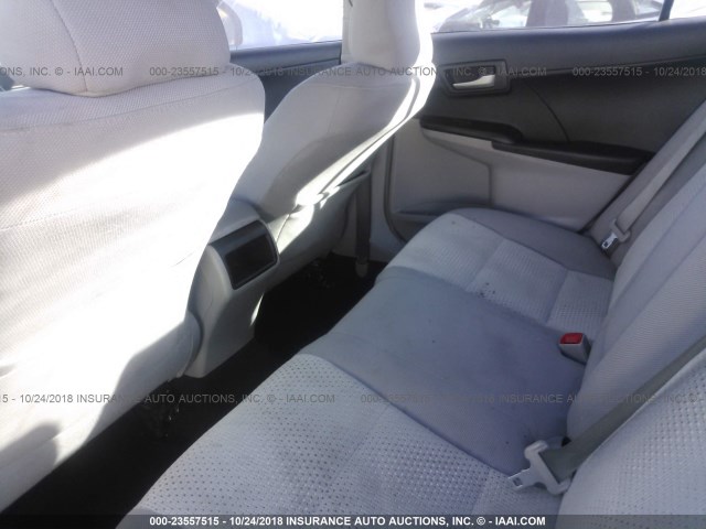 4T1BF1FK9CU024599 - 2012 TOYOTA CAMRY SE/LE/XLE SILVER photo 8