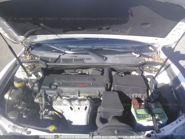 4T1BE46K49U907376 - 2009 TOYOTA CAMRY SE/LE/XLE WHITE photo 10