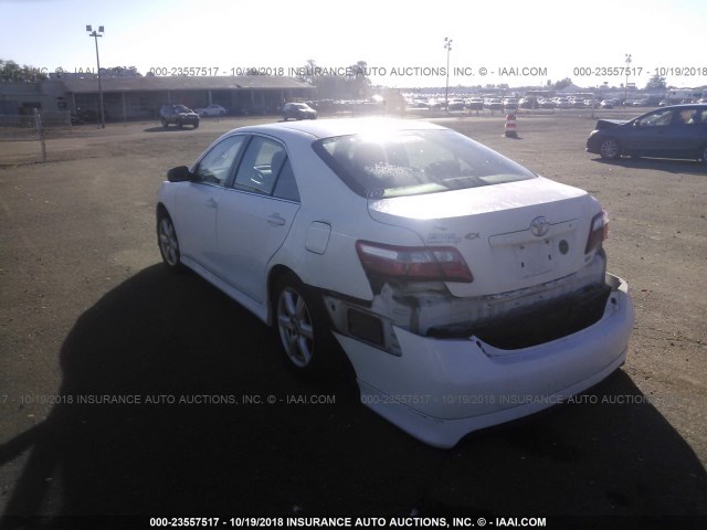 4T1BE46K49U907376 - 2009 TOYOTA CAMRY SE/LE/XLE WHITE photo 3