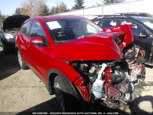 3CZRU6H35HG709960 - 2017 HONDA HR-V LX RED photo 1