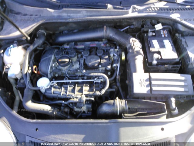 3VWRA71K88M161232 - 2008 VOLKSWAGEN JETTA WOLFSBURG 黑色 照片 10