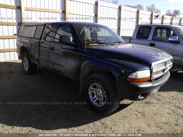 1D7HG32NX4S531599 - 2004 DODGE DAKOTA SPORT 深蓝色 照片 1