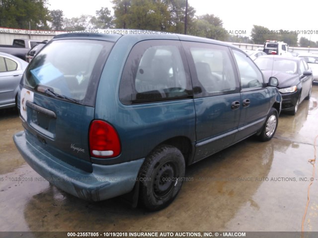 2C4FJ25B3YR867715 - 2000 CHRYSLER VOYAGER BLUE photo 4