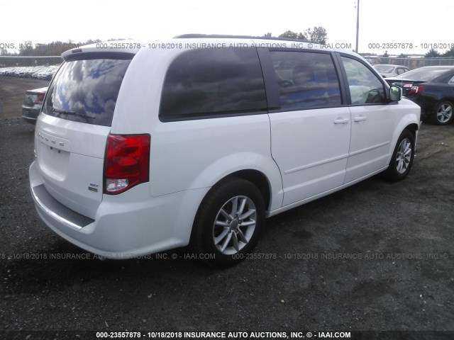 2C4RDGCG8GR327498 - 2016 DODGE GRAND CARAVAN SXT WHITE photo 4