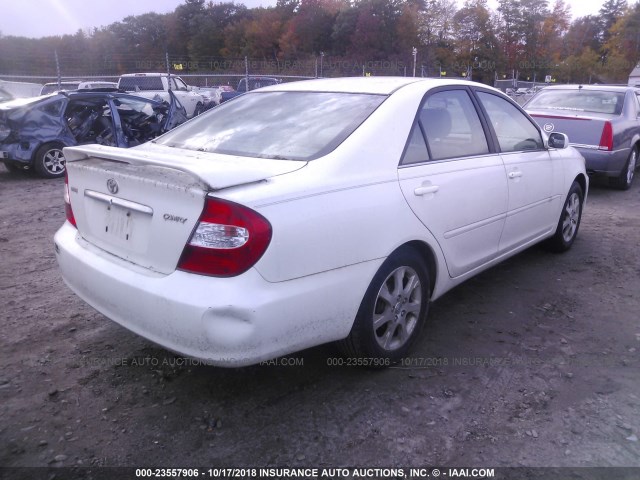 JTDBE32K840274630 - 2004 TOYOTA CAMRY LE/XLE Ақ фото 4