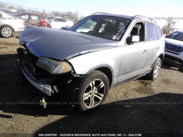 WBXPA73434WC43264 - 2004 BMW X3 2.5I GRAY photo 2