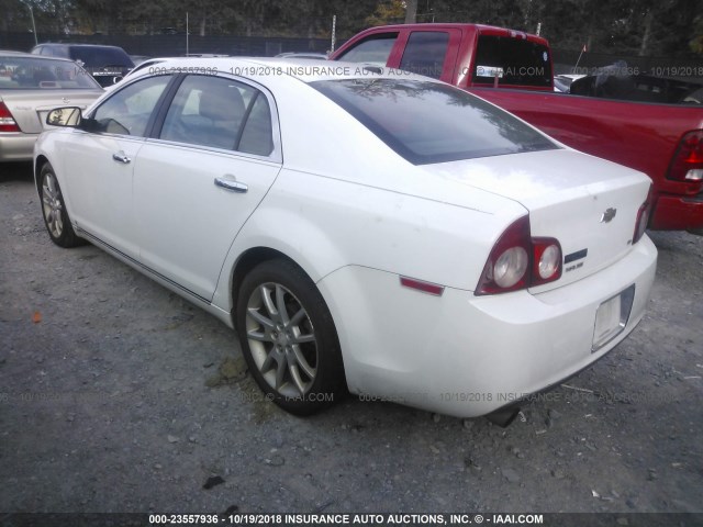 1G1ZK57719F161512 - 2009 CHEVROLET MALIBU LTZ 白色 照片 3