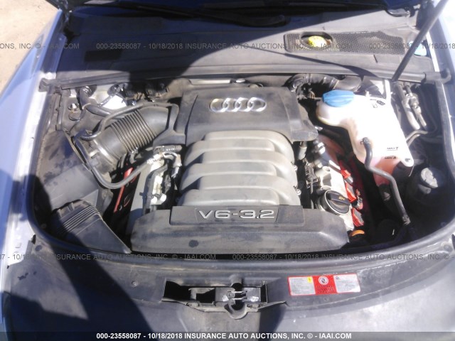 WAUDG74F45N068149 - 2005 AUDI A6 3.2 QUATTRO SILVER photo 10