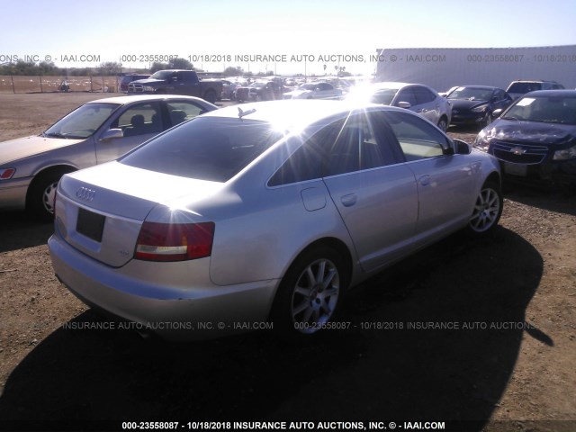 WAUDG74F45N068149 - 2005 AUDI A6 3.2 QUATTRO SILVER photo 4