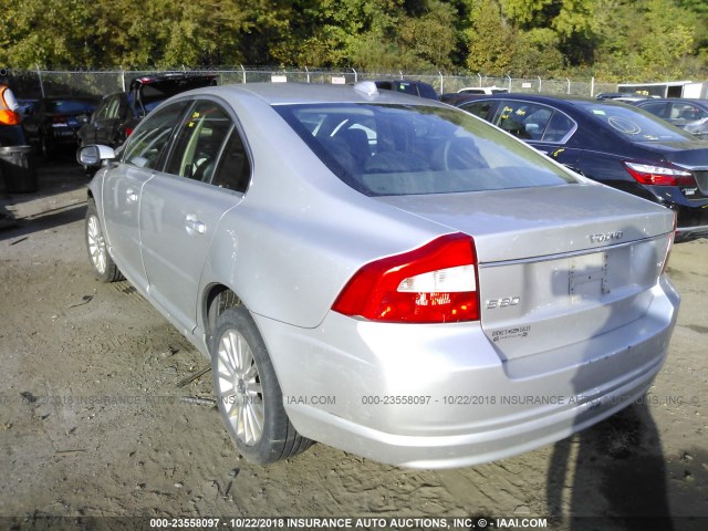 YV1AS982781070989 - 2008 VOLVO S80 3.2 SILVER photo 3