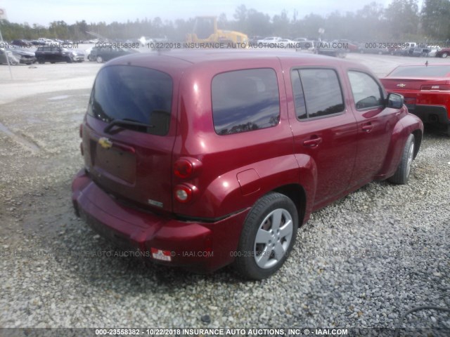3GNBAADB3AS564699 - 2010 CHEVROLET HHR LS Rojo foto 4