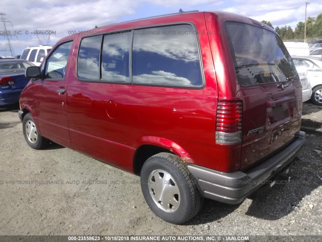 1FMDA11U9VZA70939 - 1997 FORD AEROSTAR RED photo 3