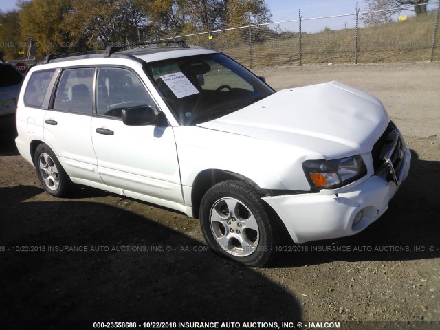 JF1SG65603H701430 - 2003 SUBARU FORESTER 2.5XS თეთრი ფოტო 1