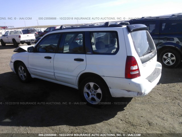 JF1SG65603H701430 - 2003 SUBARU FORESTER 2.5XS თეთრი ფოტო 3