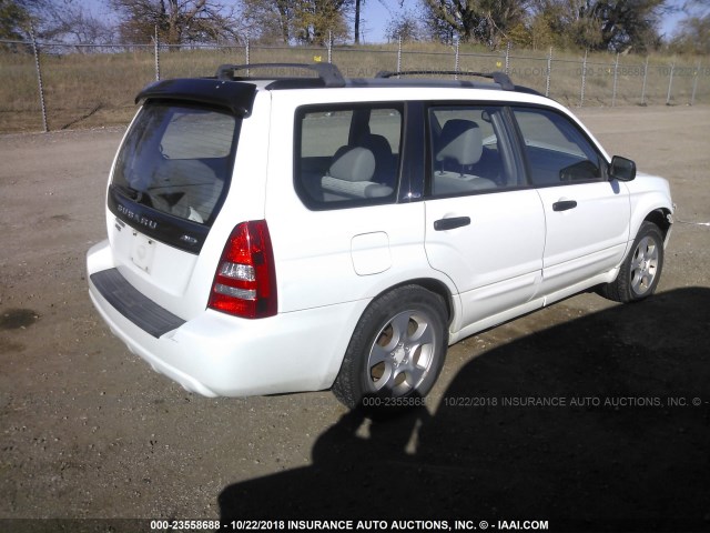 JF1SG65603H701430 - 2003 SUBARU FORESTER 2.5XS თეთრი ფოტო 4