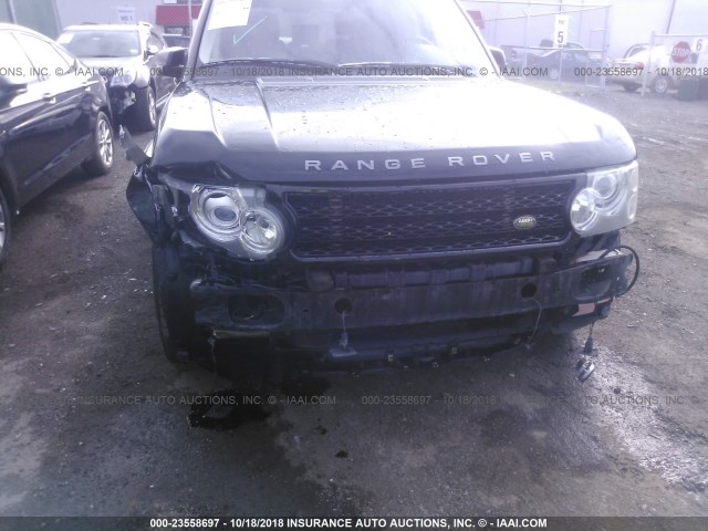 SALMF13446A207376 - 2006 LAND ROVER RANGE ROVER SUPERCHARGED BLACK photo 6