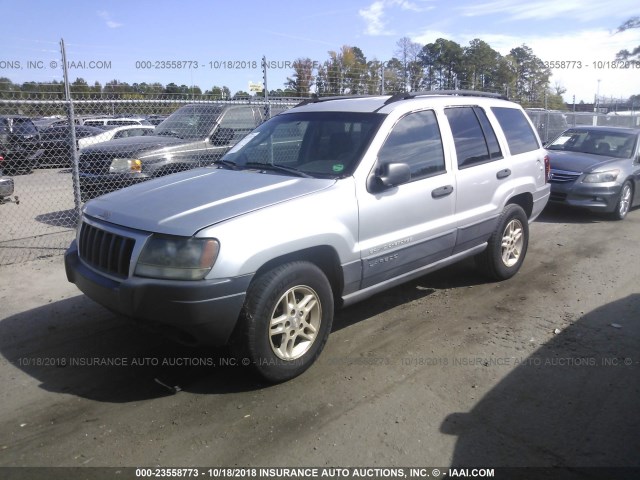 1J4GX48S64C224900 - 2004 JEEP GRAND CHEROKEE LAREDO/COLUMBIA/FREEDOM SILVER photo 2
